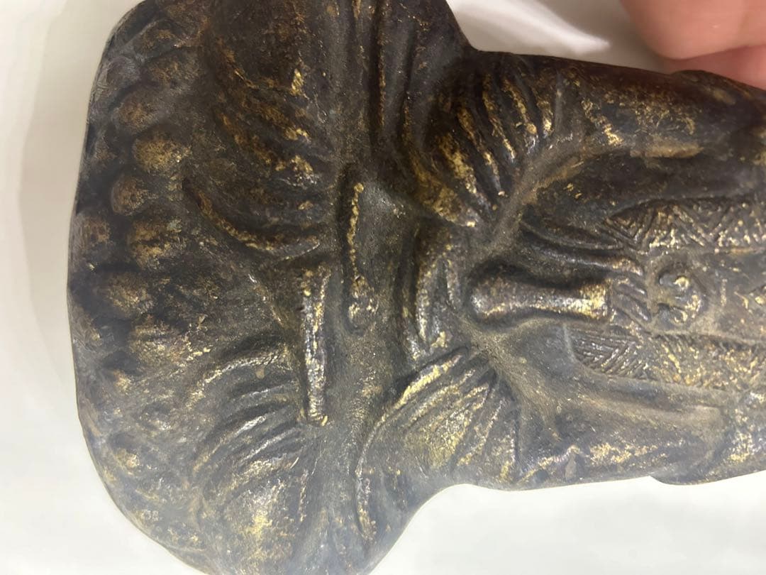 古佛像，時代物，在銘，古銅製