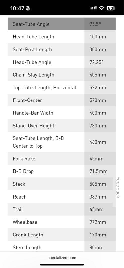 Spciaraized Allez Race スペシャライズド　アレーレース58