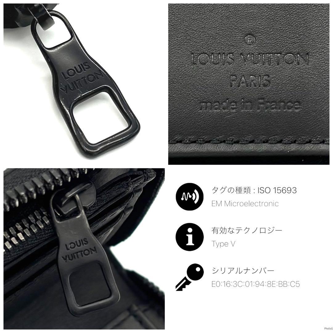 【新型IC】ルイヴィトン トリヨン ヴェルティカル 長財布 ブラック 箱付き 黒