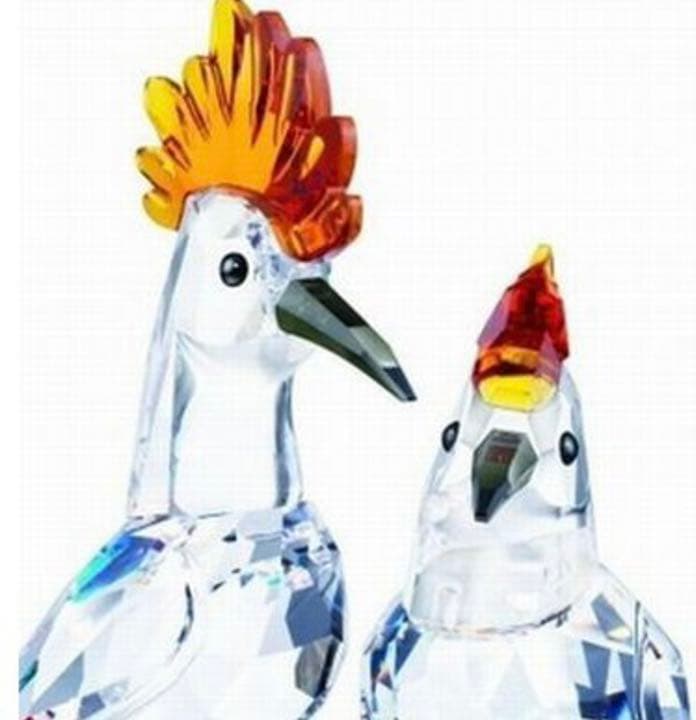 スワロフスキー　ヤツガシラ　鳥