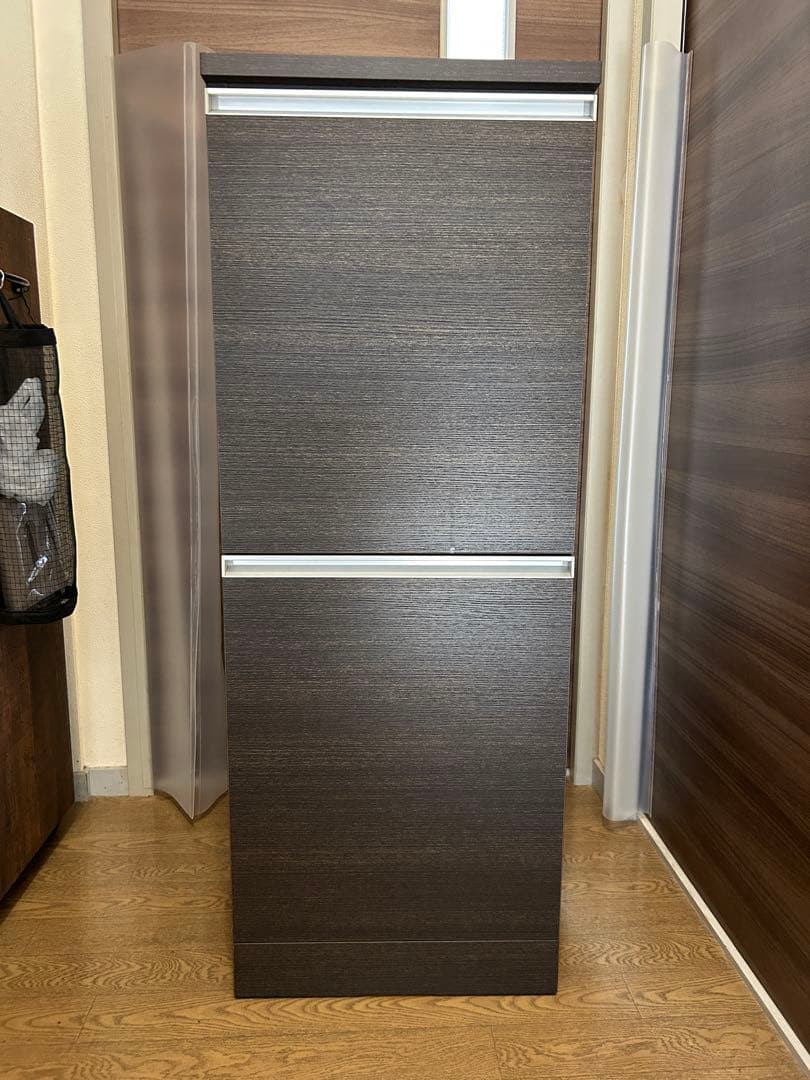 分別ペール 家具 木製 タワーダストボックス ゴミ箱 分別 大容量 2分別