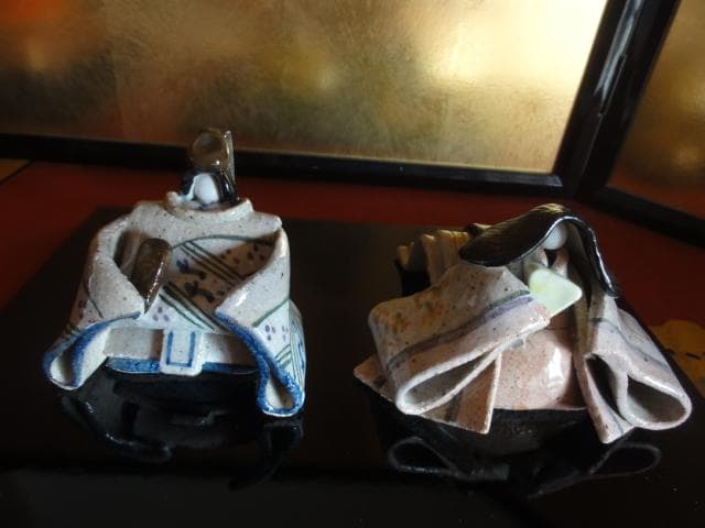 【美品】雛人形　焼物のお雛様　陶器 人形　日本人形　おひなさま