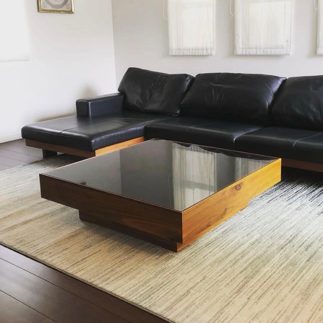 HIRASHIMA ショコラ　リビングテーブル　スクエア　ローテーブル