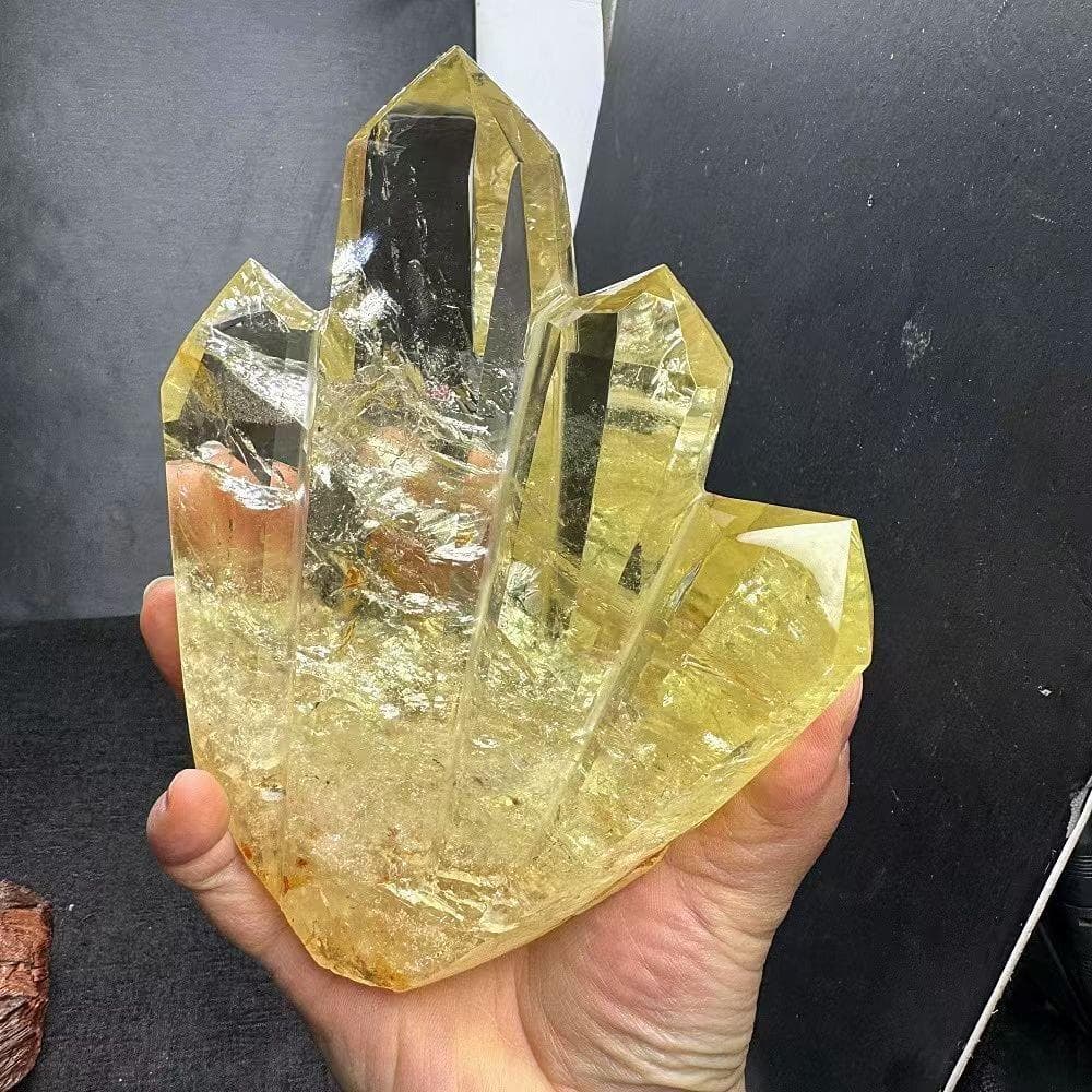 AAAAA級金運UP天然シトリン六角柱B0105/YS/1030133/699A