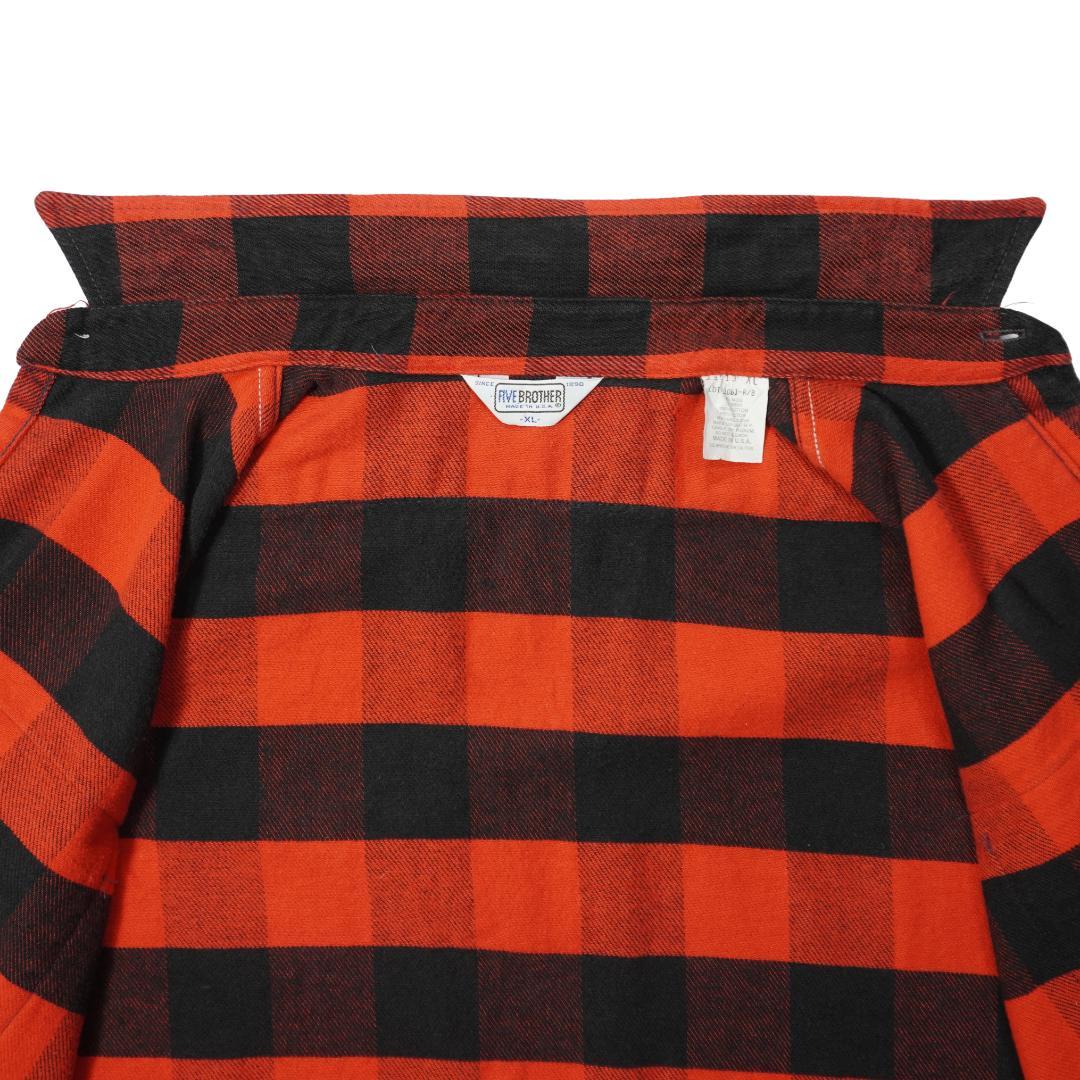 トップス FIVE BROTHER FLANNEL SHIRTS 1970s 1980s