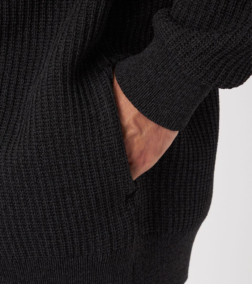 ナナミカ カーディガン S25FJ013 ノースフェイスパープルレーベル 黒