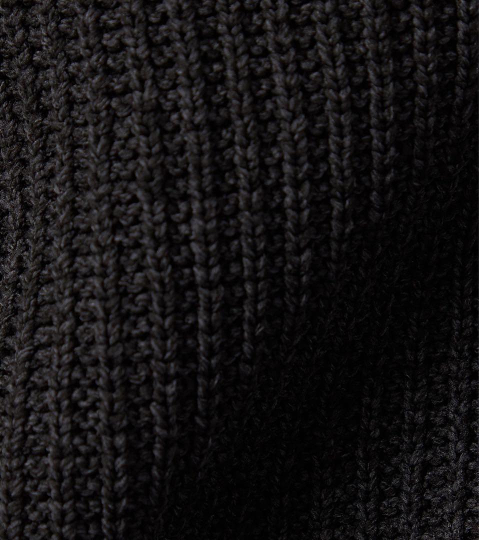 ナナミカ カーディガン S25FJ013 ノースフェイスパープルレーベル 黒