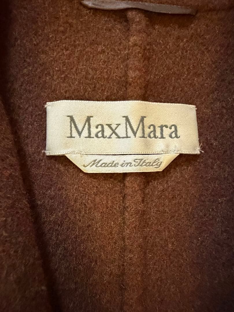 MaxMara ブラウン チェスターコート