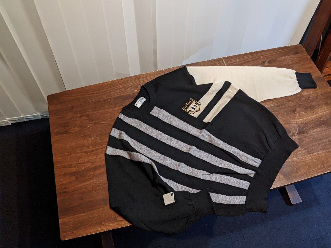 マンシングウェア　プルオーバー　ウール　ニット　ゴルフ　セーター　黒　トレーナー