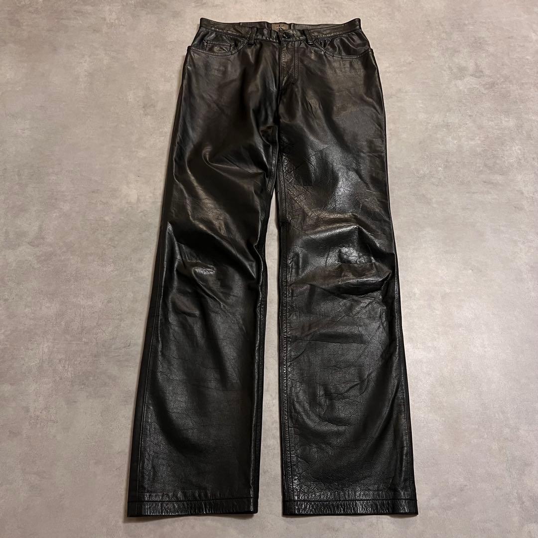 パンツ Caivin  90s leather straight pants