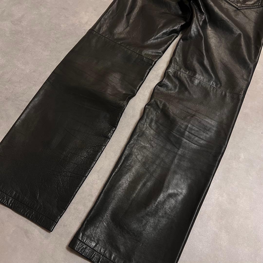 パンツ Caivin  90s leather straight pants