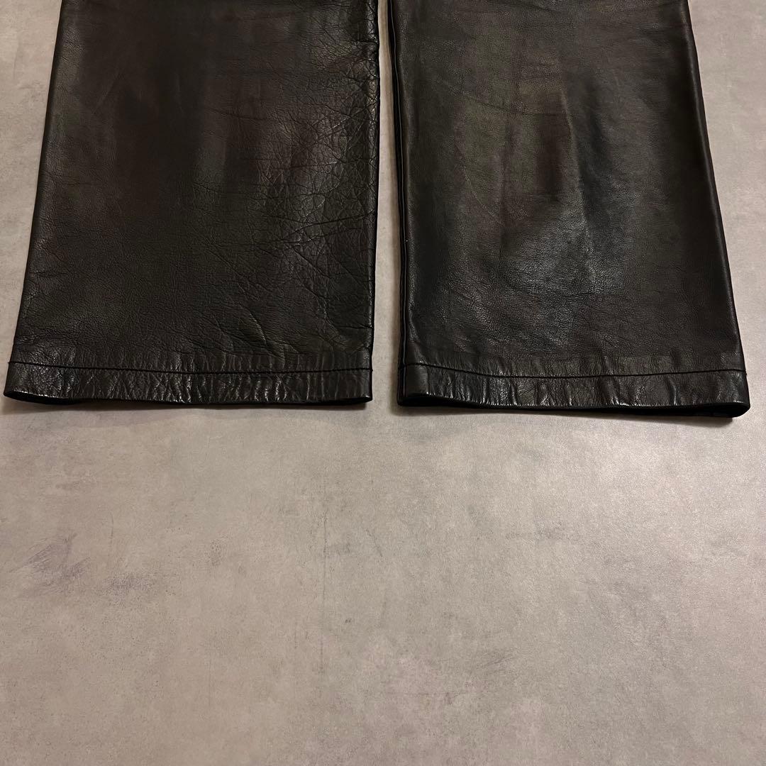 パンツ Caivin  90s leather straight pants