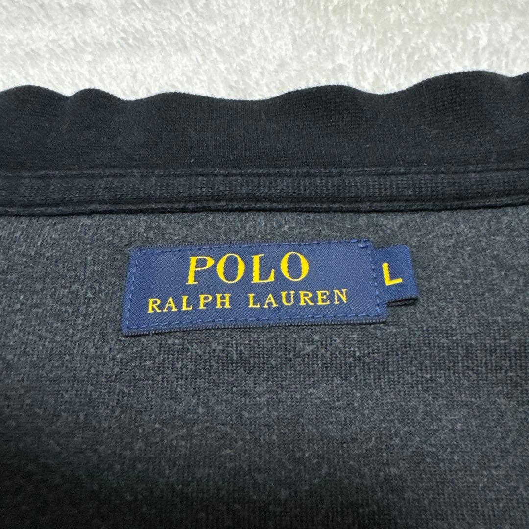 美品 ポロラルフローレン トラックジャケット 現行 L ブラック ベロア 春秋冬