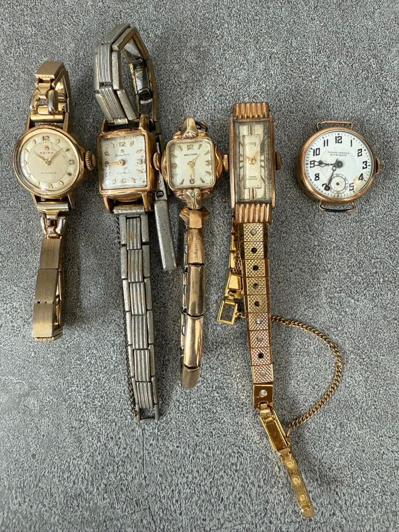 セイコー シチズン ウォルサムCHRONOMETER腕時計 5本セットジャンク品