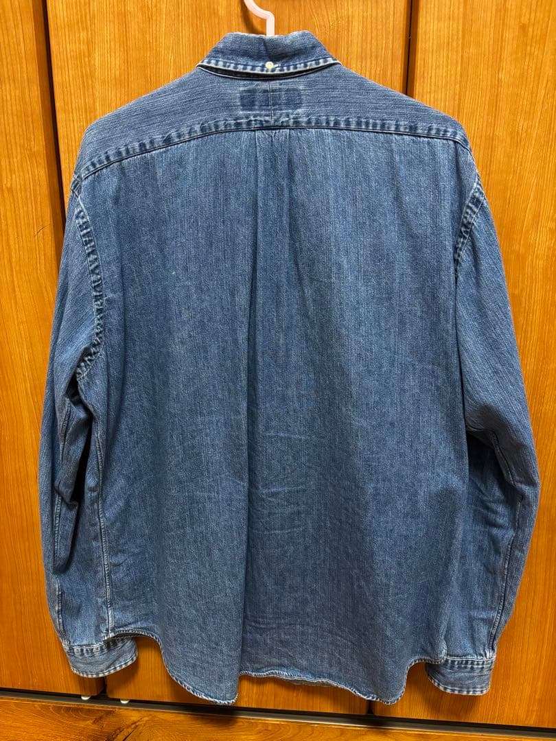 ⭐️大人気⭐️ラルフローレン 長袖 デニムシャツ 胸ロゴ インディゴ ポニーロゴ