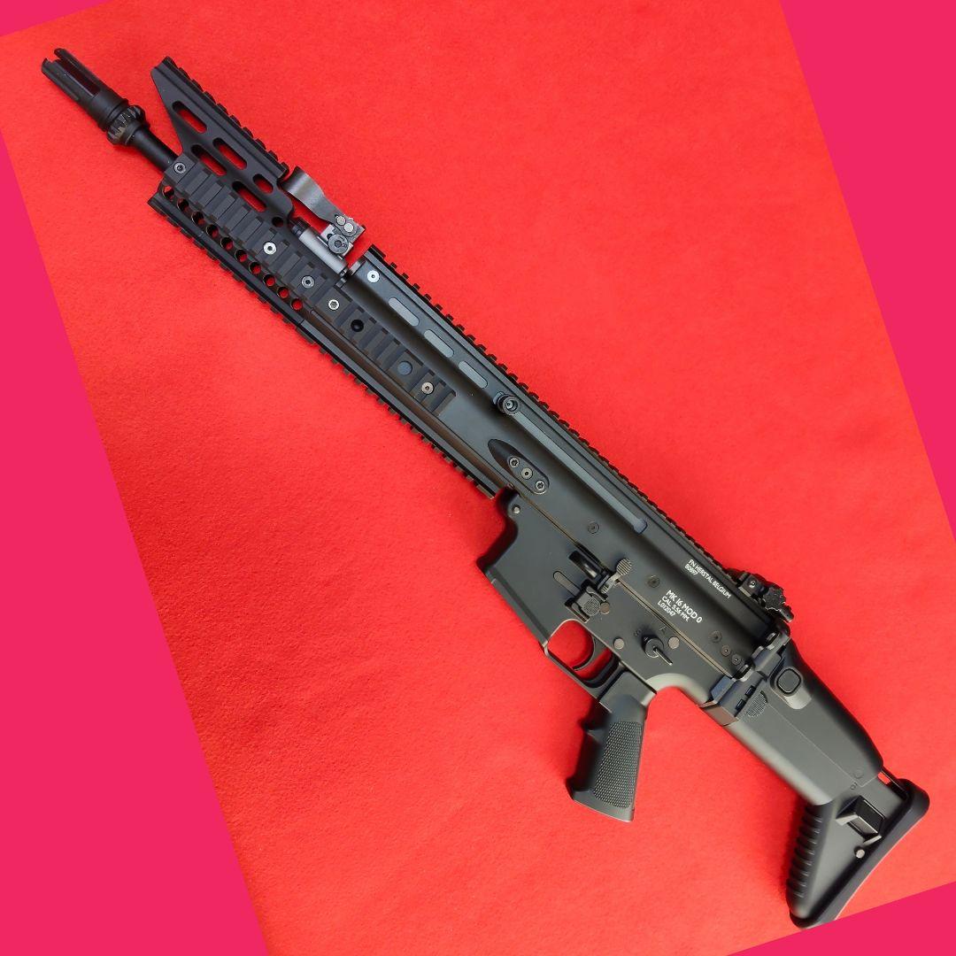 東京マルイ　次世代電動ガン SCAR-L ブラック　ブースター付