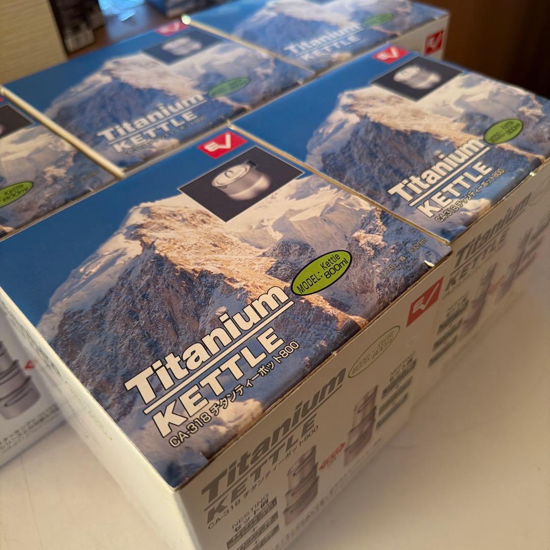 エバニュー(EVERNEW) チタンティーポット800 CA-318 5個