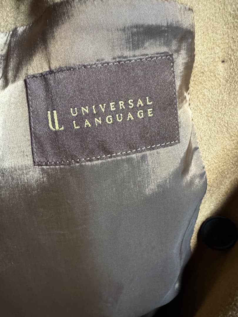 ユニバーサルランゲージ ピュアカシミア トレンチコート 今季 新作 サイズM