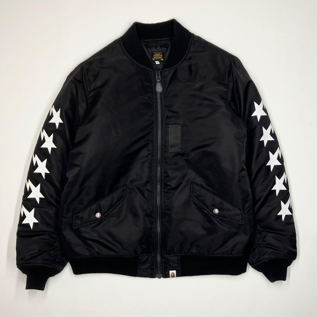 A BATHING APE BAPE STA MA-1 XL ベイプスタ スター