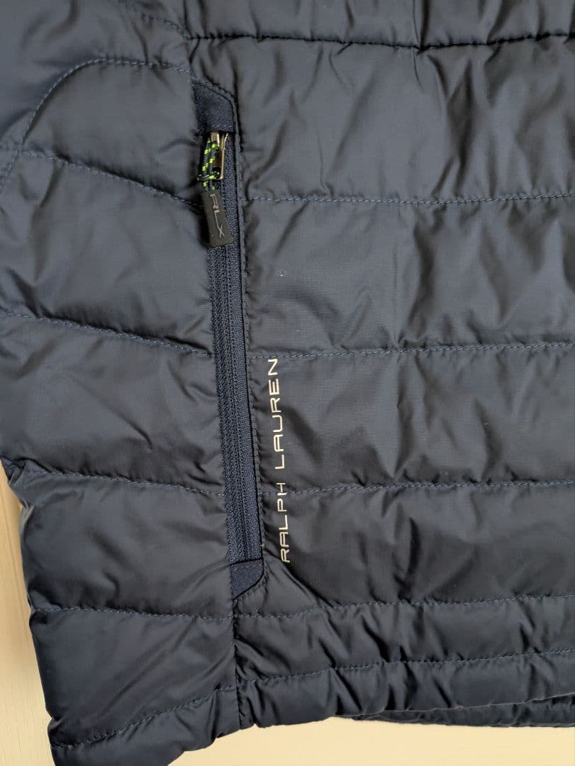 ポロラルフローレン★メンズ ダウンベスト★ネイビーМ