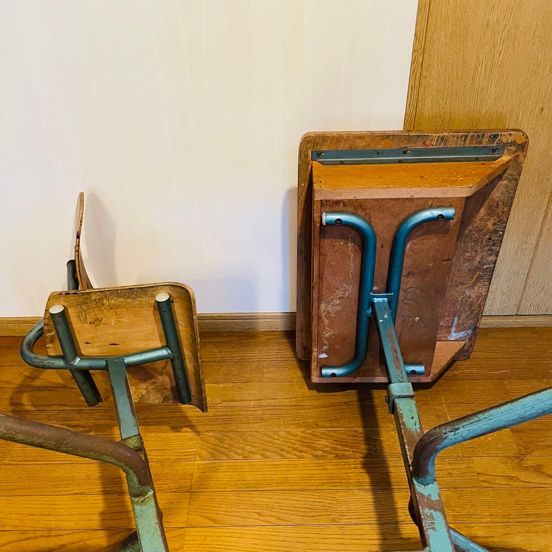 アンティーク フランス スクールデスク  学校  昭和 レトロ ヴィンテージ