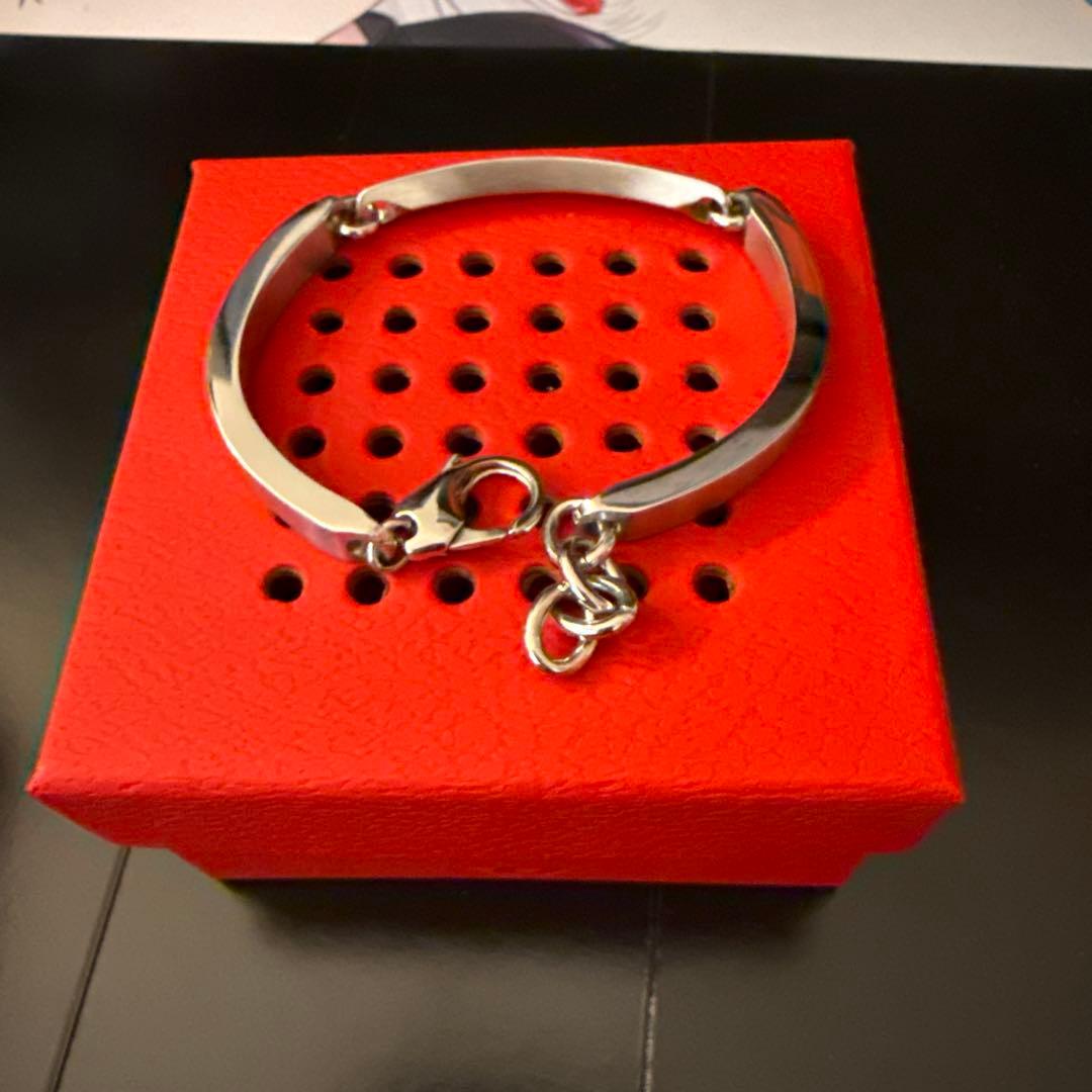 DIESEL シルバー ステンレスブレスレット