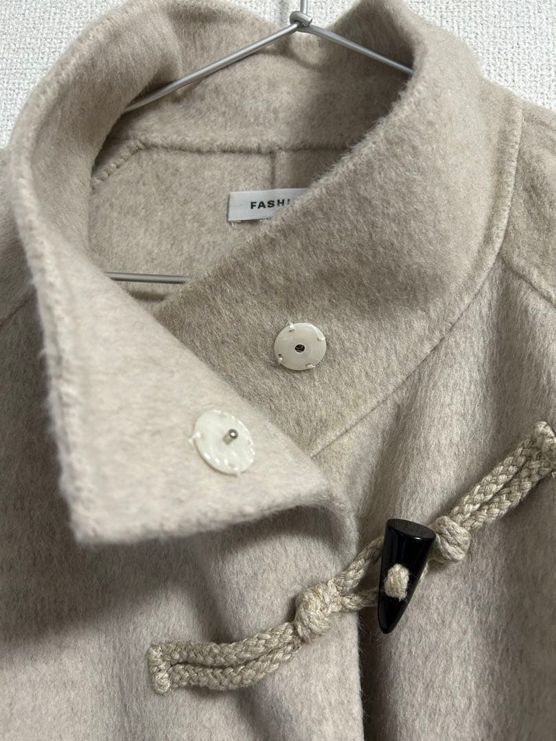 FASHIRU オーバーサイズ ダッフルコート ベージュ