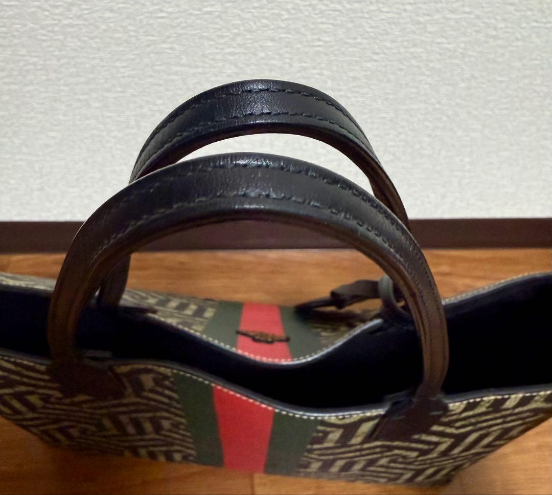美品☆GUCCI☆幾何学模様 トートバッグ