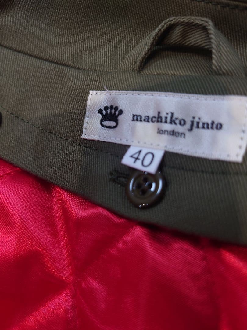 マチコジント machiko jinto オリーブグリーン ハーフコート