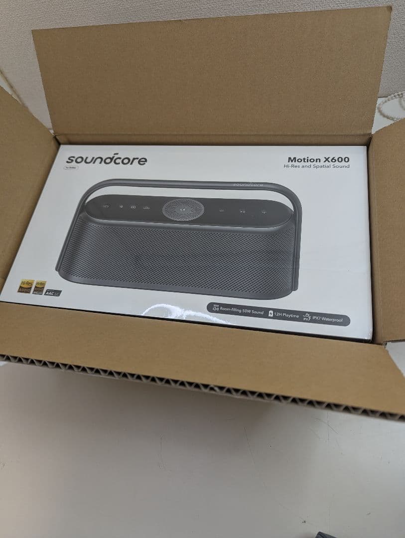 未使用・新品：Anker Soundcore X600 スピーカー グレー
