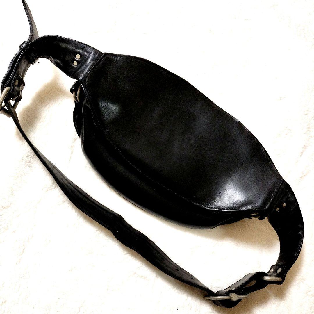 J*8様 【希少】KETO 黒 レザー 斜め掛け ショルダーバック コンチョ