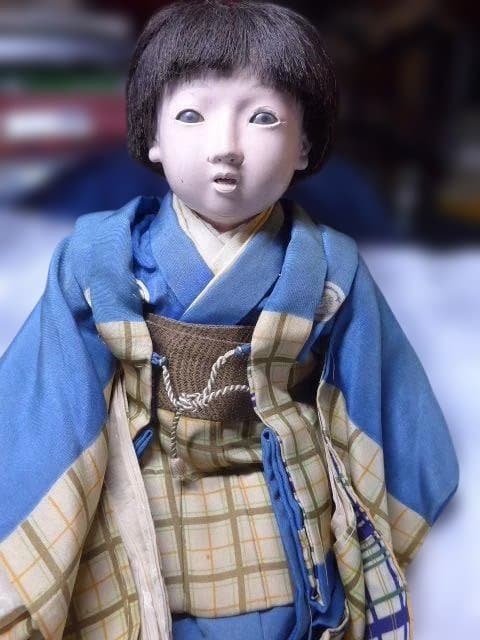 市松人形の最高峰 永徳斎の三つ折れです。男の子です