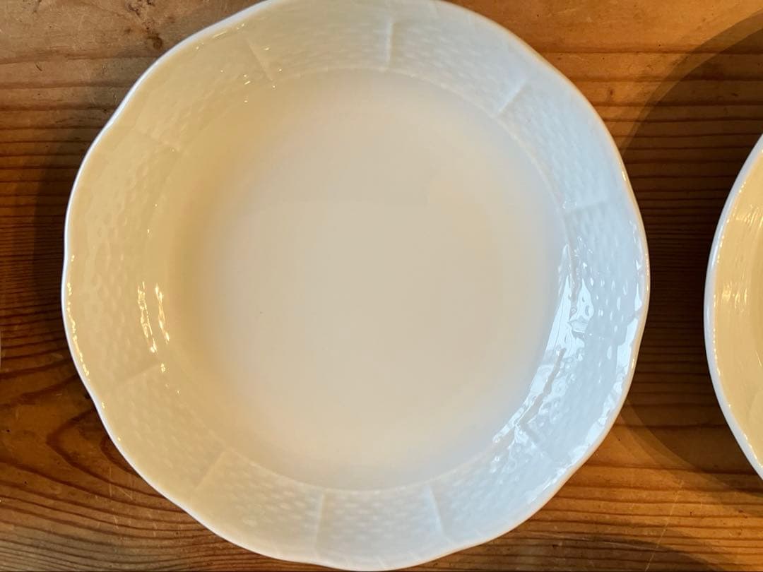 ジノリ　ベッキオホワイト　13.5プレート×5