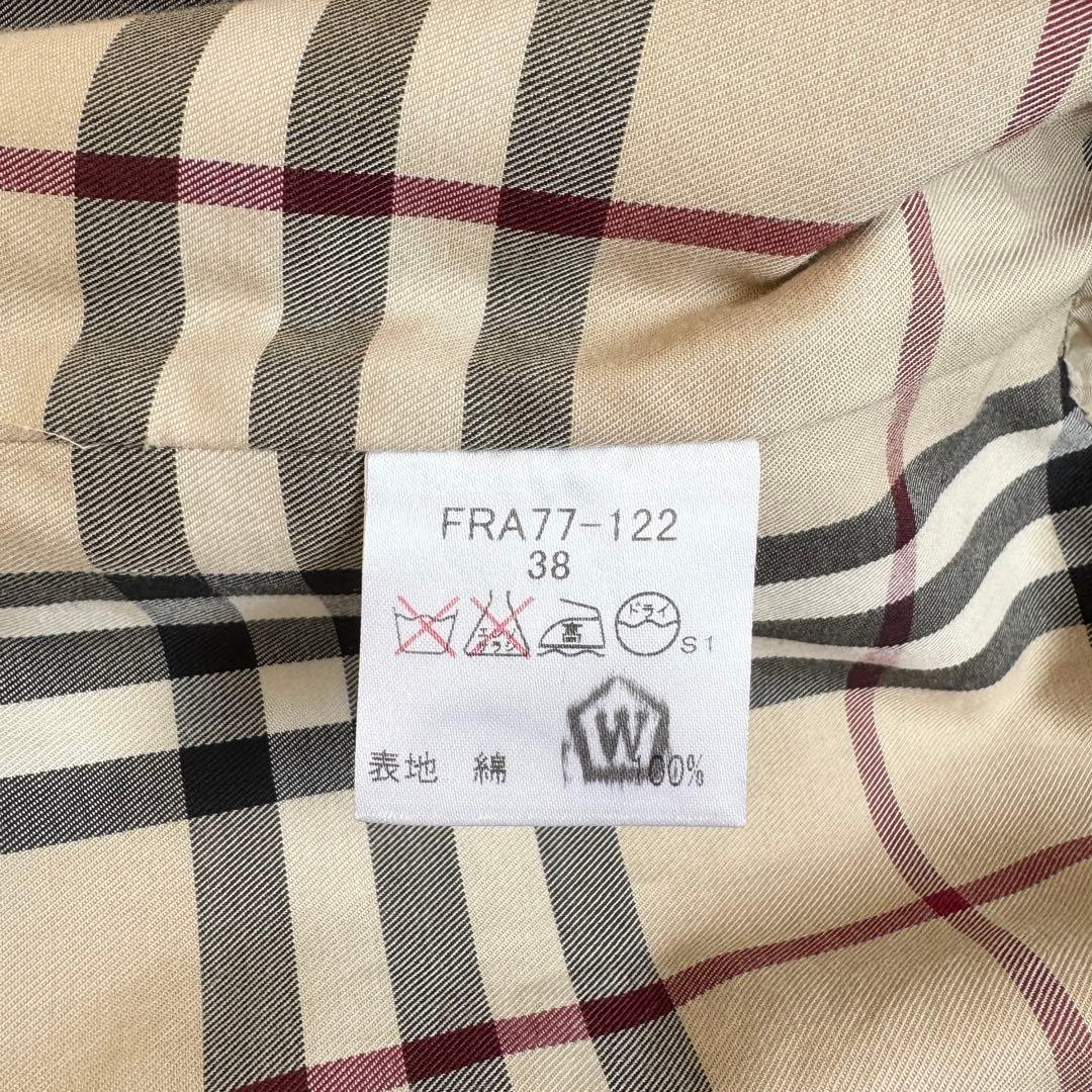 未使用級　バーバリーロンドン　マキシ　トレンチコート　ノバチェック　ベージュ　M