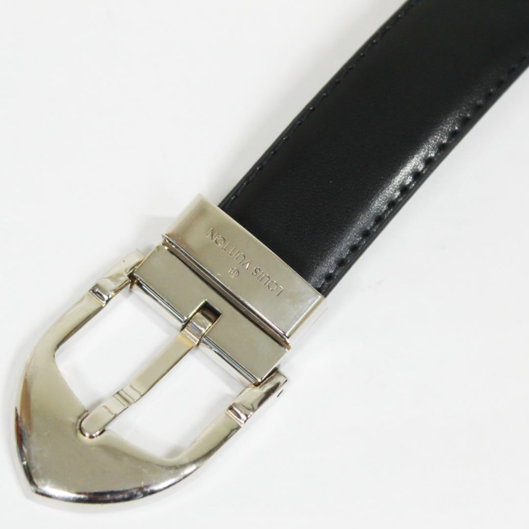 美品 ルイヴィトン ベルトバックル エピサンチュール レザー シルバー ブラック