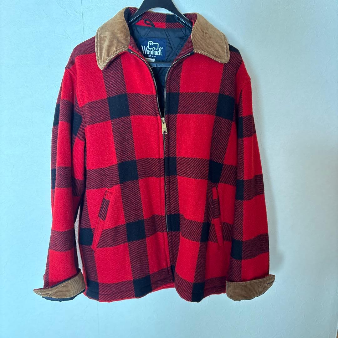 90's madeinusaウールリッチ バッッファローチェックウールジャケット