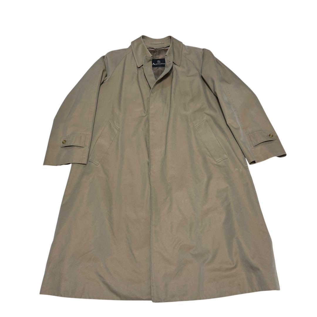 アクアスキュータム カシミヤウール　ライナー付 ステンカラーコートベージュ XL