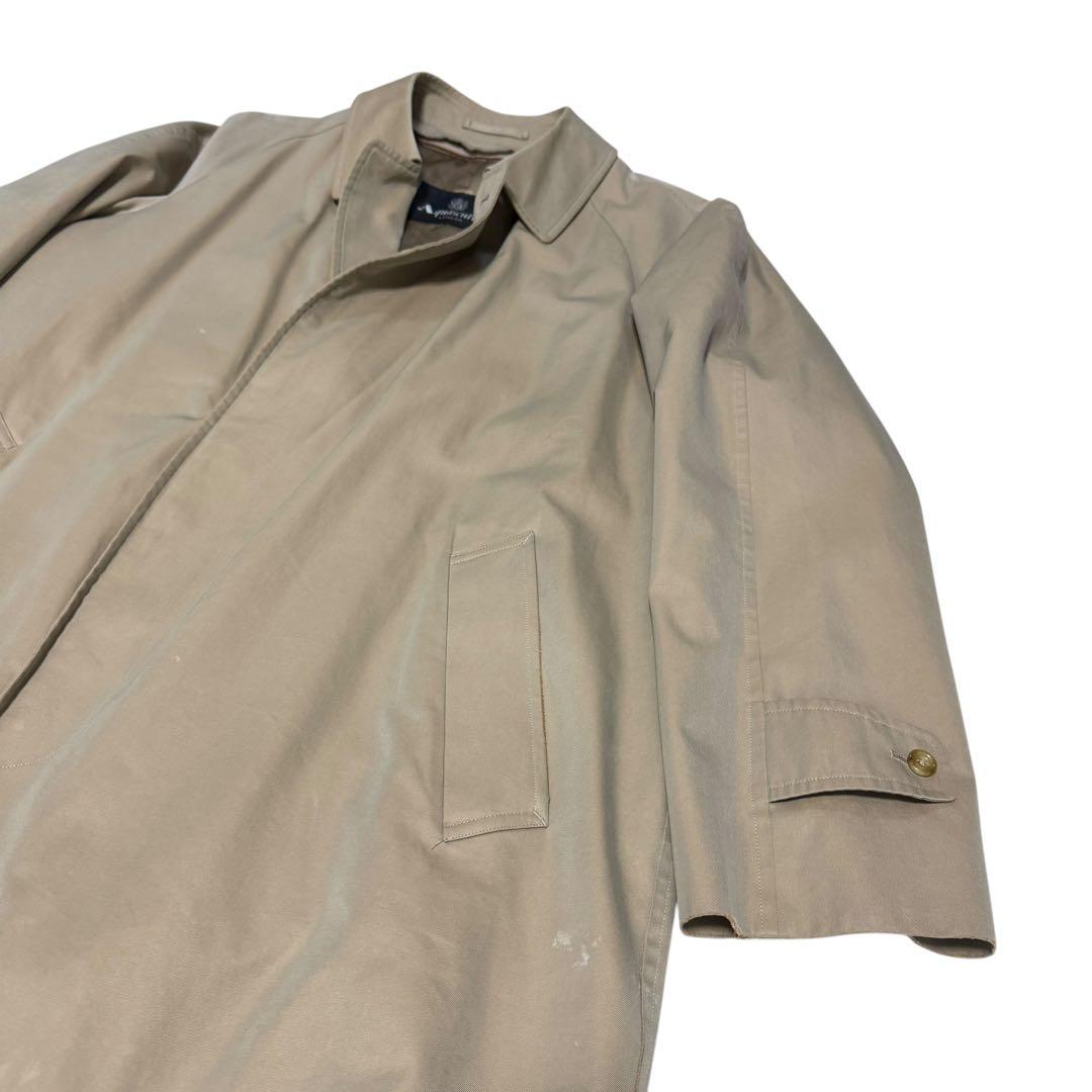 アクアスキュータム カシミヤウール　ライナー付 ステンカラーコートベージュ XL