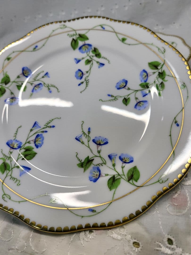 2枚✨未使用近✨高級✨ヘレンド モーニンググローリー 朝顔 プレート デザート皿