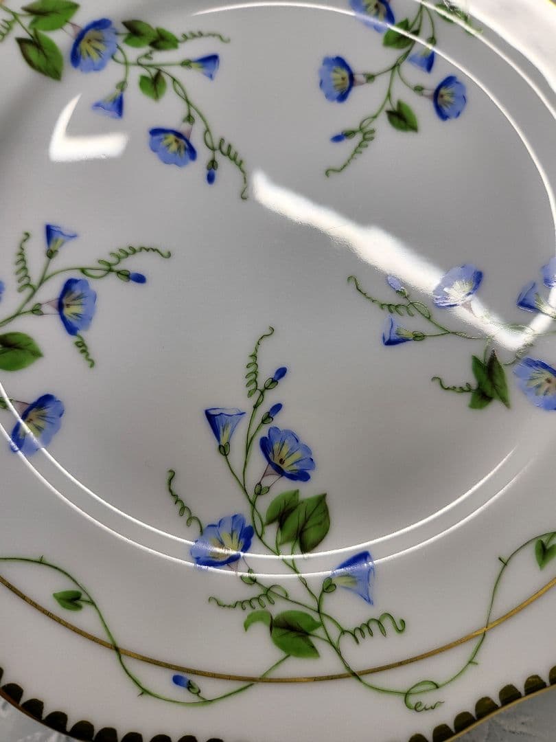 2枚✨未使用近✨高級✨ヘレンド モーニンググローリー 朝顔 プレート デザート皿