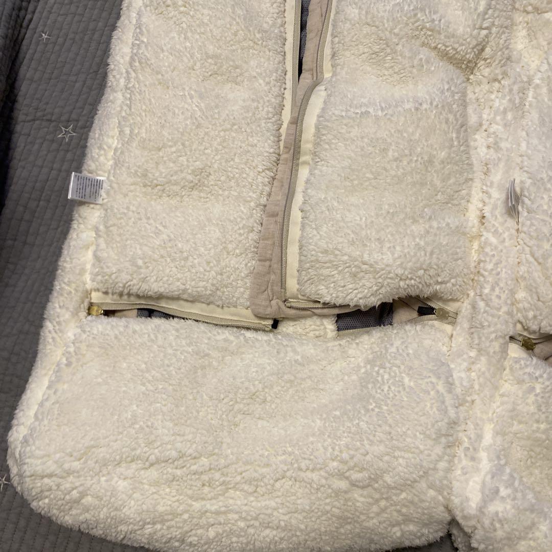 【美品】エアバギー 双子 ダウンフットマフ トップライン ベージュ　ベビーカー