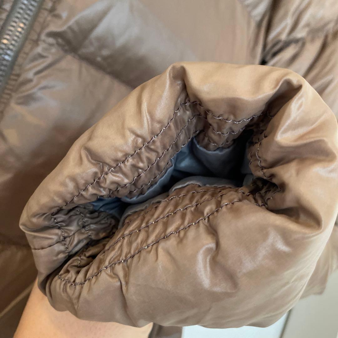 美品✴︎デュベティカダウン40kappaモカベージュラクーンファー