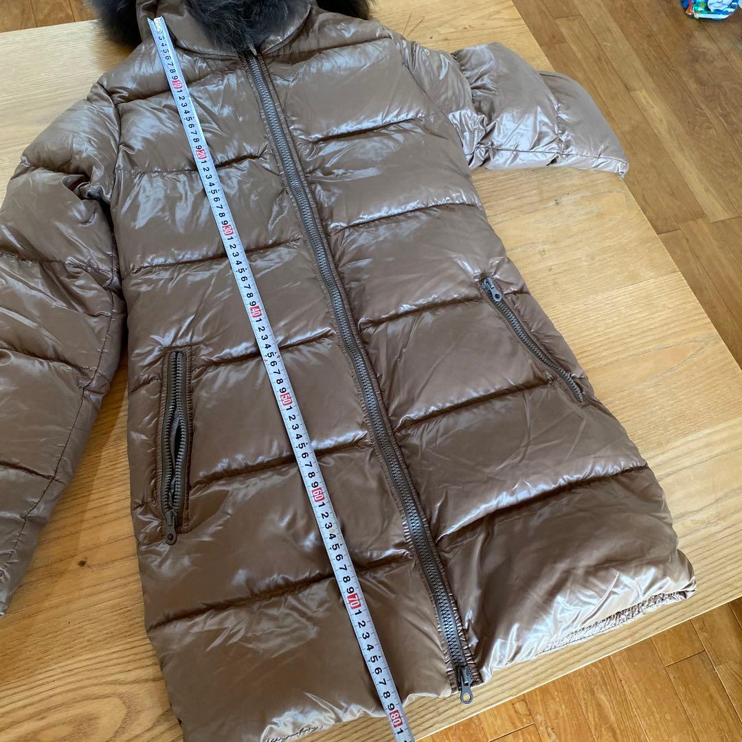 美品✴︎デュベティカダウン40kappaモカベージュラクーンファー