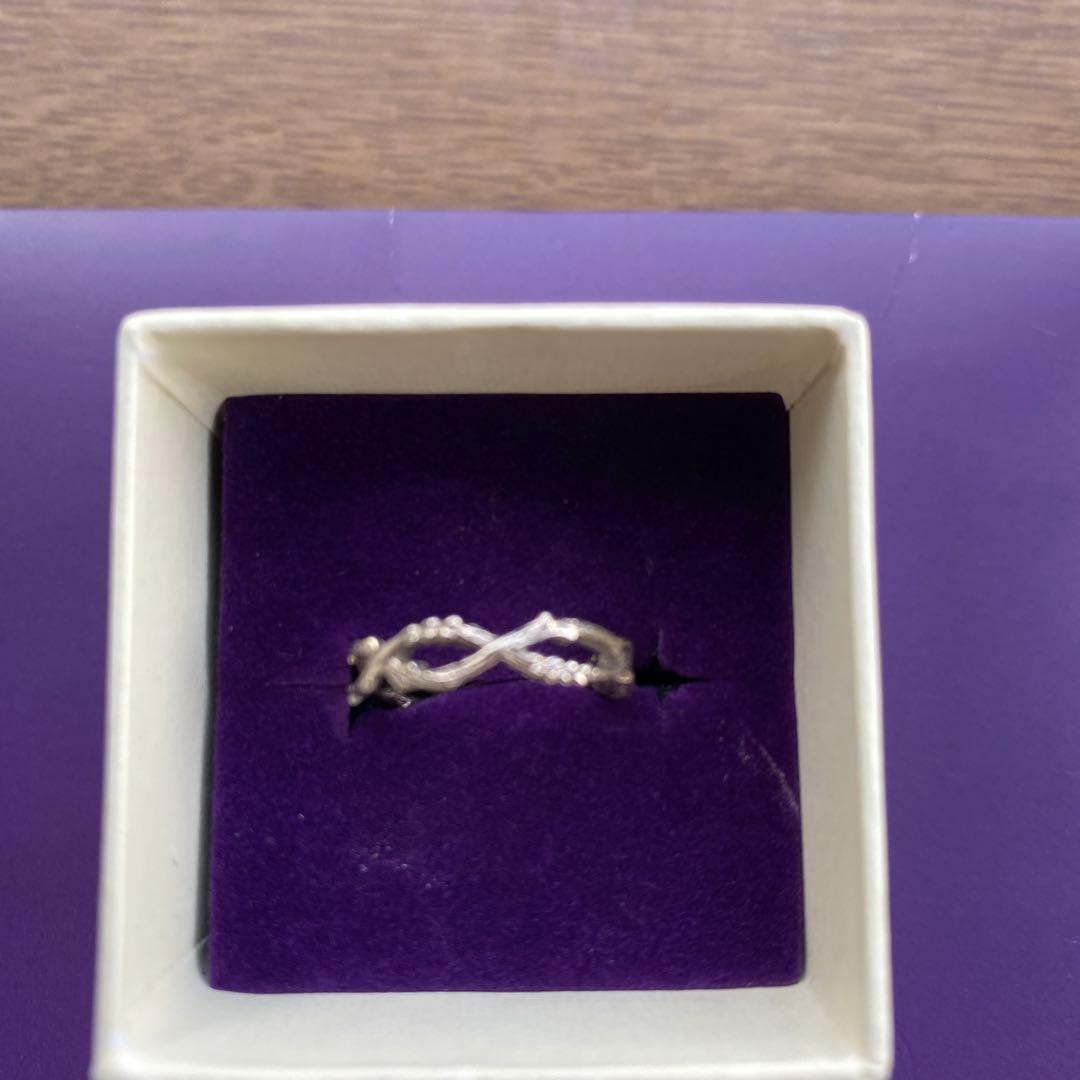 美品　アガットピンキーリング　K10