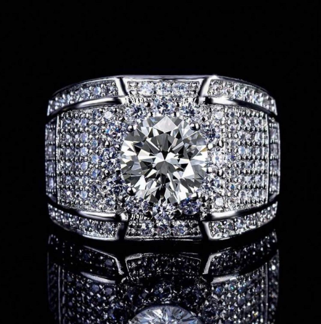 高級　リング　指輪　ブリンブリン　サイズ8 シルバーカラー　アクセサリー