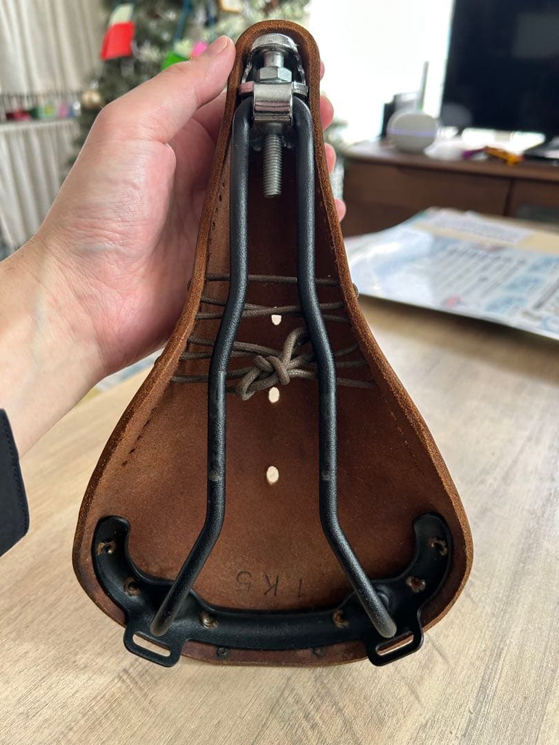 off　Brooks レザーサドル ブラウン　袋付き