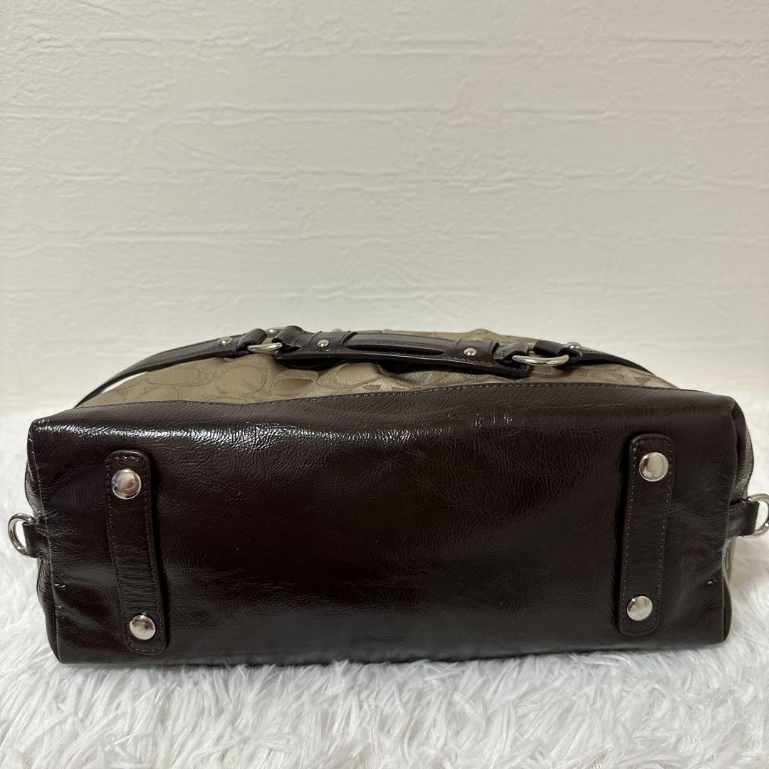 新品✨COACH コーチ 2wayミニボストンバッグ シグネチャー