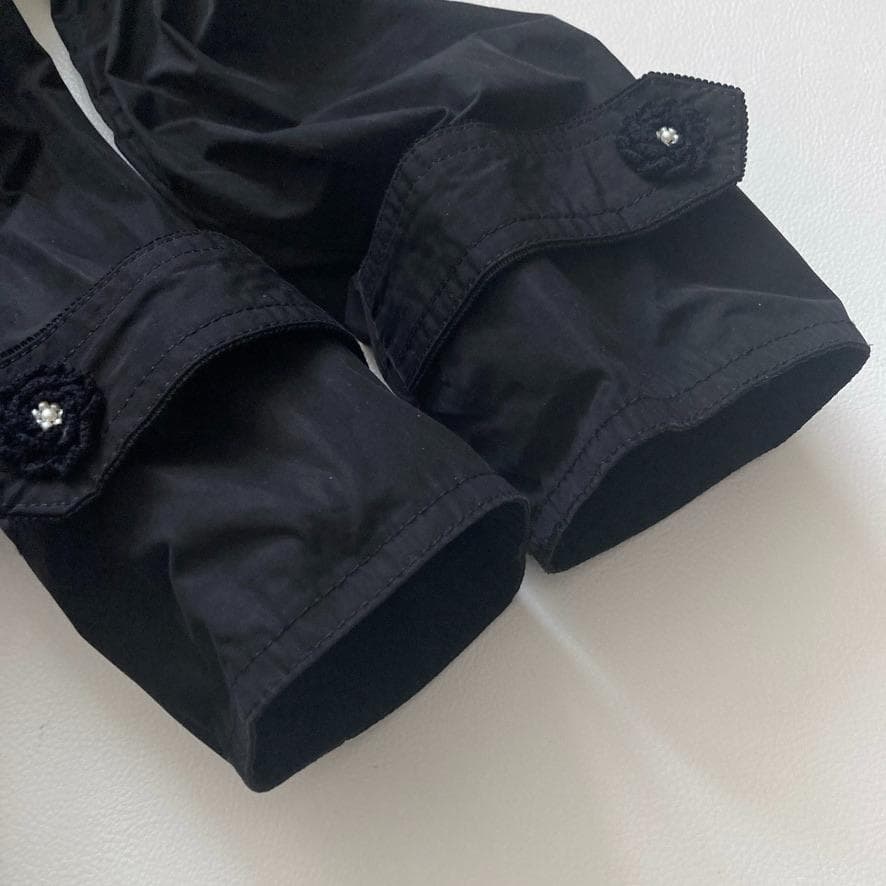 【みっちゃん】インゲボルグ　ライナー付きAラインコート お花パールボタン