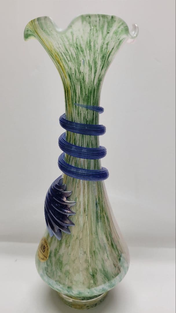 イタリアArte Murano ムラーノ ベネチアンガラス 花瓶 フラワーベース