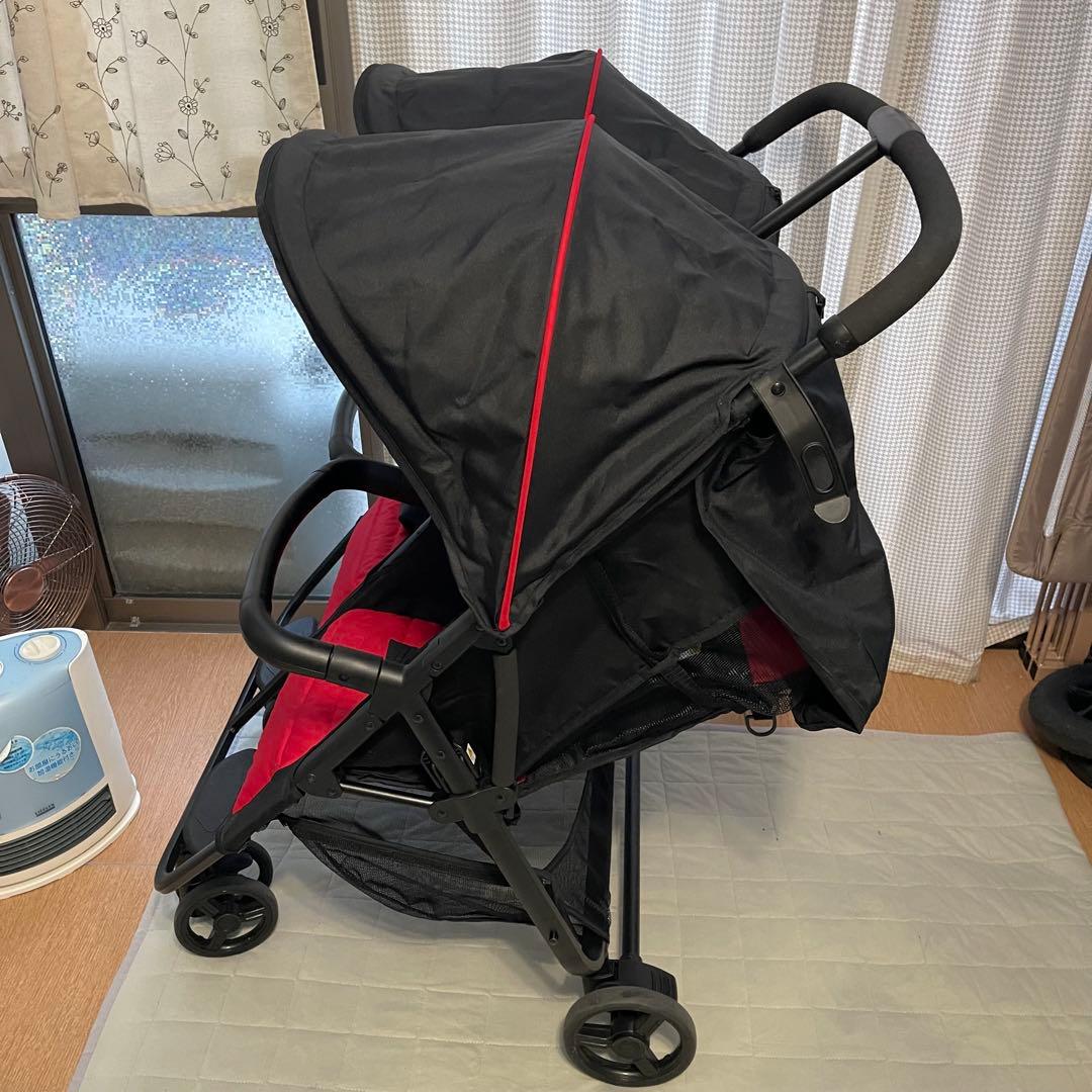 丸洗い済み！ココロンツイン ベビーカー 2人乗り 双子ちゃん　年子ちゃん